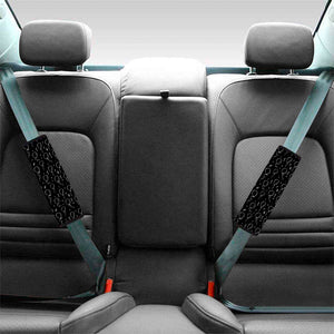 Black And White Balloon Pattern Print Car Seat Belt Covers