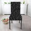 Black And White Balloon Pattern Print Dining Chair Slipcover