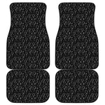 Black And White Balloon Pattern Print Front and Back Car Floor Mats