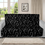 Black And White Balloon Pattern Print Futon Protector