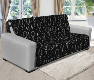 Black And White Balloon Pattern Print Futon Protector