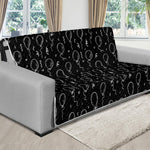 Black And White Balloon Pattern Print Futon Protector