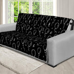 Black And White Balloon Pattern Print Futon Protector