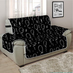 Black And White Balloon Pattern Print Half Sofa Protector