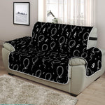 Black And White Balloon Pattern Print Half Sofa Protector