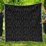 Black And White Balloon Pattern Print Quilt