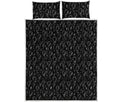 Black And White Balloon Pattern Print Quilt Bed Set
