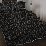 Black And White Balloon Pattern Print Quilt Bed Set
