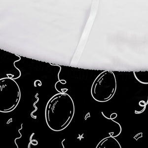 Black And White Balloon Pattern Print Sofa Cover