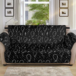 Black And White Balloon Pattern Print Sofa Protector