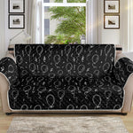 Black And White Balloon Pattern Print Sofa Protector