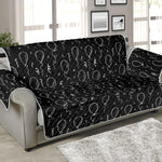 Black And White Balloon Pattern Print Sofa Protector