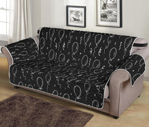 Black And White Balloon Pattern Print Sofa Protector