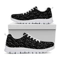 Black And White Balloon Pattern Print White Running Shoes