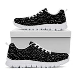 Black And White Balloon Pattern Print White Sneakers