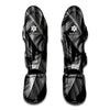 Black And White Banana Leaf Print Muay Thai Shin Guard