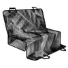 Black And White Banana Leaf Print Pet Car Back Seat Cover