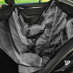 Black And White Banana Leaf Print Pet Car Back Seat Cover