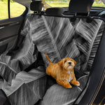 Black And White Banana Leaf Print Pet Car Back Seat Cover