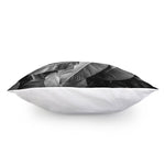 Black And White Banana Leaf Print Pillow Cover