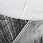 Black And White Banana Leaf Print Sofa Cover