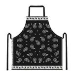 Black And White Bandana Print Apron