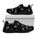Black And White Bandana Print Black Running Shoes