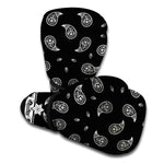 Black And White Bandana Print Boxing Gloves