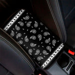 Black And White Bandana Print Car Center Console Cover