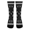 Black And White Bandana Print Crew Socks