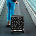 Black And White Bandana Print Luggage Cover
