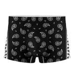 Black And White Bandana Print Men's Boxer Briefs