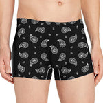 Black And White Bandana Print Men's Boxer Briefs