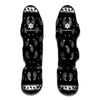 Black And White Bandana Print Muay Thai Shin Guard