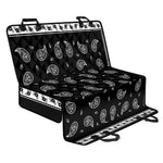 Black And White Bandana Print Pet Car Back Seat Cover