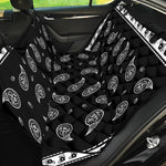 Black And White Bandana Print Pet Car Back Seat Cover
