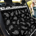 Black And White Bandana Print Pet Car Back Seat Cover