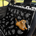 Black And White Bandana Print Pet Car Back Seat Cover