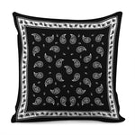 Black And White Bandana Print Pillow Cover