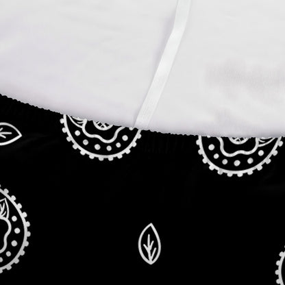 Black And White Bandana Print Sofa Cover