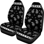 Black And White Bandana Print Universal Fit Car Seat Covers