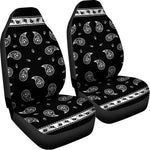Black And White Bandana Print Universal Fit Car Seat Covers