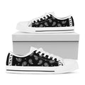 Black And White Bandana Print White Low Top Sneakers