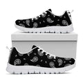 Black And White Bandana Print White Running Shoes