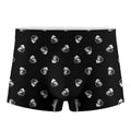 Black And White Beer Pattern Print Men's Boxer Briefs
