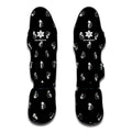 Black And White Beer Pattern Print Muay Thai Shin Guards