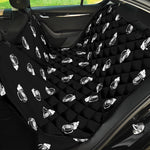 Black And White Beer Pattern Print Pet Car Back Seat Cover