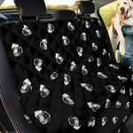Black And White Beer Pattern Print Pet Car Back Seat Cover