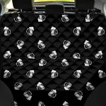 Black And White Beer Pattern Print Pet Car Back Seat Cover