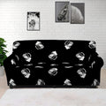 Black And White Beer Pattern Print Sofa Cover